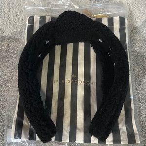 Lele Sadoughi Terry black headband